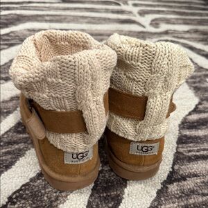 UGG Women’s Brown and Cream Knit Boots
